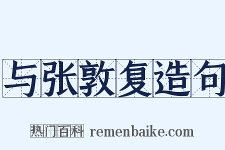 与张敦复造句是什么意思的图片